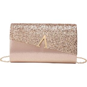 Buric Glitter Clutch Bags for Women Evening Wedding Purse Sparkly Shiny Handbag for Women Elegant Ladies Party Clutches