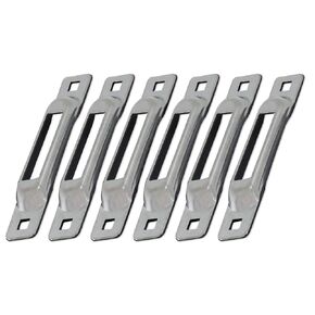 SNAPLOCS ZINC 6 Pack E-Track Single Strap Anchors