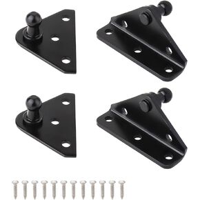 HXSKJMX 4PCS Gas Spring Mounting Bracket 10MM Ball Stud for Gas Springs Shocks Struts Lift Supports Shocks Spring Prop, Used on Window, Garbage Lid, TV Cabinet, Storage Box