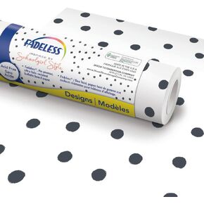 Fadeless Schoolgirl Style Bulletin Board Paper, BFF Painted Dot, 48" x 12', 1 Roll