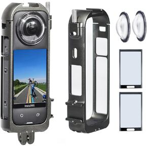 Fotoleey X4 Protector Kit- Metal Case Lens Guard Screen Protector for Insta360 X4
