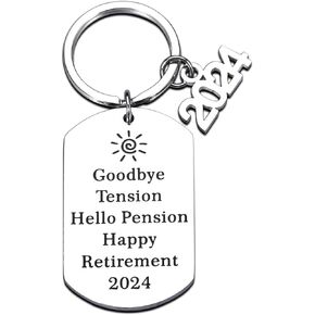 Retirement Gift for Woman 2024 Retirement Gifts for Men Women Happy Retirement Gifts Keychain for Retired Coworkers Boss Leaders Teacher Retirement Gifts for Women Men Coach Nurse Retirement Gifts