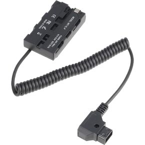 D-Tap Connector to NP-F550 Full Decoded Dummy Battery Adapter Cable for Sony NP-F970 NP-F570 NP-F750 NP-F770 F960 to Power Camera Field Monitor Video LED Light Z-CAM DSLR Mirrorless Camera
