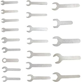 Lotatheta 1.5-2mm Thin Brake Wrench Adjusting Offset Bolts Wrench Bicycle Tool Kit Spanner Cone Wrench Bike Cycling 4-24mm 21 Sizes
