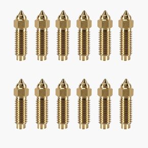 KOYOFEI 12PCS Brass Nozzles for Neptune 4 Plus, 3D Printer Parts High Speed 0.4mm Brass Nozzles Kit for ELEGOO Neptune 4 Plus, Neptune 4 Max