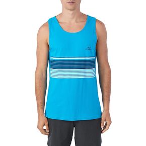 O'NEILL Men's Center Stripe Tank Top - Sleeveless Graphic Knit Tank Top for Men
