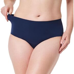 SPANX Undie-Tectable Brief - For Core Control - Comfortable - Invisible Shapewear Underwear - No Visible Panty Lines - Women's No Show Underwear - Dark Sapphire - 2X