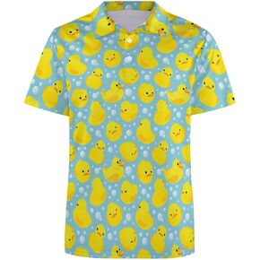 Funny Golf Polo Shirts,Performance Dry Fit Men's Golf Polos for Men,Short Sleeve Moisture Wicking Golf Shirts