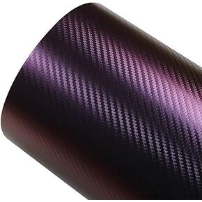 ATMOMO Purple and Blue Car Chameleon Wrap Auto Carbon Fiber Wrapping Film Vehicle Change Color Sticker Tint Vinyl Air Bubble Free (30cm x 152cm)