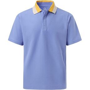 DEOLAX Mens Polo Shirt Short Sleeve Golf Polo Athletic Soft Casual Classic Fit Solid Lightweight Golf Shirts for Men