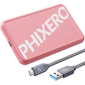 PHIXERO M.2 NVME SSD Enclosure, Solid State Drive External Enclosure
