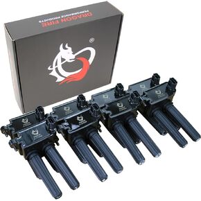 DRAGON FIRE PERFORMANCE 8pc Ignition Coil Pack Power Pack Compatible With 2005-2020 HEMI Dodge Chrysler Jeep Ram Challenger Charger 300 1500 & More 4.7L 5.7L 5.9L 6.1L 6.4L V8 Oem Fit DFC1010-8