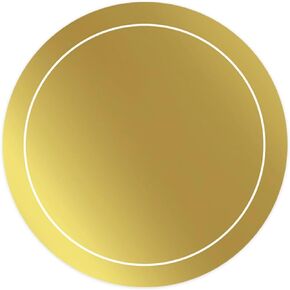 Andaz Press Round Circle Favor Gift Labels Stickers, Metallic Gold Ink, Thank You for Celebrating with US, 40-Pack