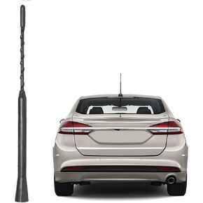 Anina 9 Inch Car Radio Antenna Mast for 2007-2020 Ford Focus Explorer Ranger Lincoln MKT Mercury Milan AM FM Roof Mount Vehicle Radio Aerial M4 M5 M6 Threaded Adapter