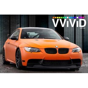 VViViD® Matte Orange Vinyl Wrap Roll with Air Release Technology (1ft x 5ft)