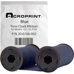Acroprint 20-0106-002 Standard 125/150 Blue Ribbon For Model 125 and Model 150 Time Clocks