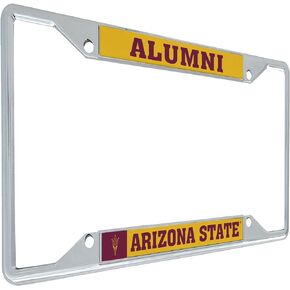 Desert Cactus Arizona State University ASU Sun Devils Metal License Plate Frame for Front or Back of Car Officially Licensed (Alumni - Yellow)