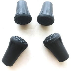 LLJ 4PCS Replacment Walking Poles Rubber Tips for Standard Treeking Poles