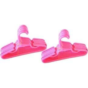 24 شماعة وردية من MyBrittany متوافقة مع ملابس الدمى للفتيات مقاس 18 بوصة - شماعات ملابس الدمى مقاس 18 بوصة in Kuwait