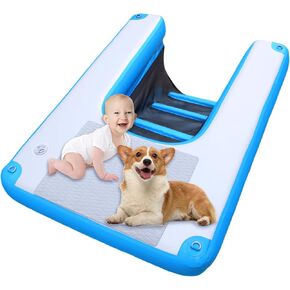 Inflatable Dog raft ramp, Water Sports Floating Platform, Swimming Pool Floating Ladder, Boat Dock ramp Ladder, Water Dog Ladder