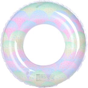 ZaH Swim Ring for Adult Kids Printing Pattern Swimming Pool Toys Summer Holiday Inflatable Swimming Tube