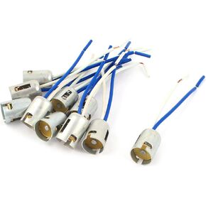 uxcell 10 Pcs 1156 BA15S S25 Car Tail Brake Bulb LED Light Extension Socket