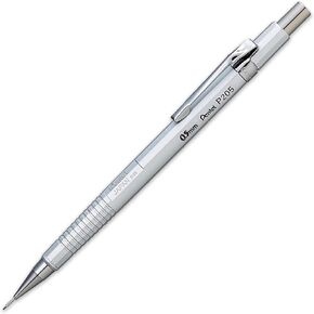 Pentel P205-Z Mechanical Automatic Pencil - P200 Series - Metal Aluminium - 0.5mm - Single