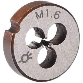 uxcell M1.2 X 0.25 Metric Round Die, Machine Thread Right Hand Threading Die, Alloy Steel Screw Thread Cutting Die