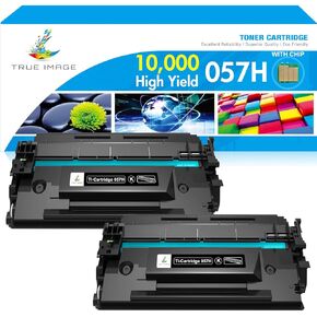 057H Black High Yield Toner: Compatible Replacement for Canon 057H 057 ImageCLASS MF445dw LBP226dw MF448dw LBP227dw LBP228dw MF449dw MF445 Laser Printer Ink (2-Pack)