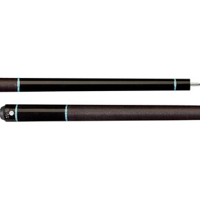Lucasi Custom LZD5 Black Stain Turquoise Rings Pool/Billiards Cue Stick