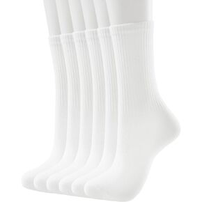 SHIZEN Womens Crew Socks 3-12 Pairs Pack Size 6-11