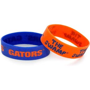 NCAA Florida Gators Silicone Rubber Bracelet, 2-Pack