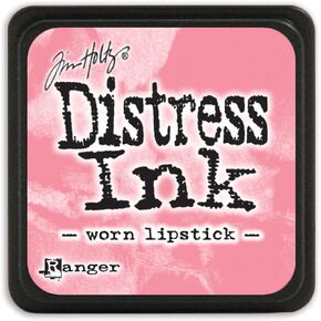 Ranger Distress Mini Ink Pad-Worn pink Lipstick