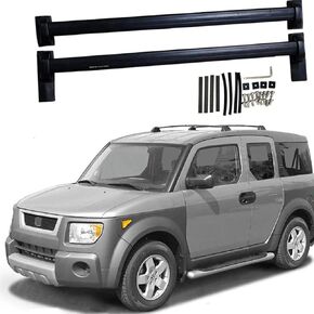 Roof Rack Cross Bars 2003-2011 for Honda Element Top Rails Aluminum
