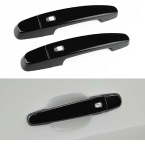 Exterior Door Handle Cover Compatible for 2016 2017 2018 2019 2020 2021 2022 2023 2024 Chevy Camaro Accessories Door Handle Protector Trim (Glossy Black)
