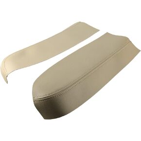 A ABSOPRO Car Front Door Panel Armrest Cover Interior Door Trims for Toyota Prius 2004-2009 Beige 1 Pair