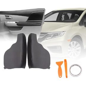 GXARTS 1 Pair Black Door Panel Armrest Cover Compatible with Honda Odyssey 2011 2012 2013 2014 2015 2016 2017 Vinyl Microfiber 1Pair Leather Door Armrest Replacement (with Installation Tool)