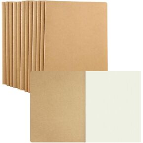 12 Pack Large Dot Grid Notebook Journals Bulk, 8.5" x 11" Dotted Journals Notebook for Travelers, College Students, Office-Subject Notebooks 60 Dotted Pages/30 Sheets