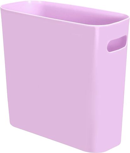 Youngever 1.5 Gallon Slim Trash Can, Plastic Garbage Container Bin, Small Trash Bin with Handles for Home Office, Living Room, Study Room, Kitchen, Bathroom (1 Pack Black) in Saudi Arabia