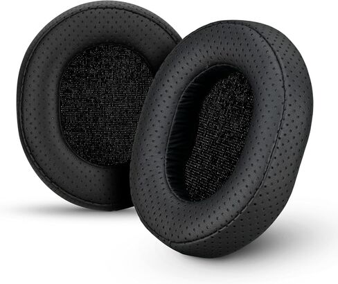 وسادات أذن بديلة لـ SteelSeries Arctis 1، Arctis 3، Arctis 5، Arctis 7، Arctis 9X، Arctis Pro & Arctis Prime وسادات أذن لسماعات الرأس، رغوة الذاكرة وجلد البولي يوريثان (أسود) in Kuwait