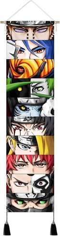 Hanging Anime Canvas tapestry Decoration series | Manga posters Wall Art Banner Wall hanging | 32 x 130 cm (Character eyes) in Saudi Arabia