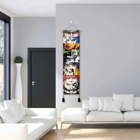 Hanging Anime Canvas tapestry Decoration series | Manga posters Wall Art Banner Wall hanging | 32 x 130 cm (Character eyes) in Saudi Arabia