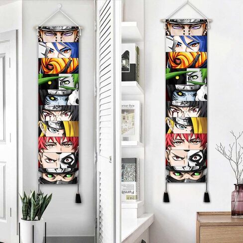 Hanging Anime Canvas tapestry Decoration series | Manga posters Wall Art Banner Wall hanging | 32 x 130 cm (Character eyes) in Saudi Arabia