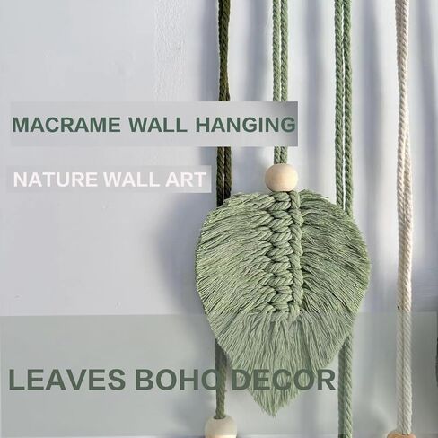 sdlanhuagroup اليد المنسوجة ورقة شرابة مكرميه نسيج داخلي الجدار شنقا الديكور رائعة البوهيمي نمط عشرة أوراق ديكور المنزل غرفة المعيشة غرفة نوم شقة حفل زفاف in Kuwait