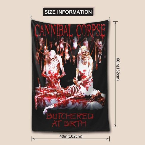 JIANKUN Can-nib-al-Cor-pse نسيج جداري معلق على الحائط ديكور منزلي جداري بطانية ديكور فني لغرفة المعيشة وغرفة النوم 60 × 40 بوصة in Kuwait