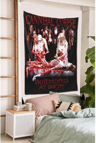 JIANKUN Can-nib-al-Cor-pse نسيج جداري معلق على الحائط ديكور منزلي جداري بطانية ديكور فني لغرفة المعيشة وغرفة النوم 60 × 40 بوصة in Kuwait