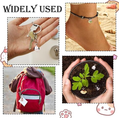 YOKUSHI 42PCS Cute Cartoon Resin Charms for Jewelry Making Bulk, 3D Mini Charms Pendant Cartoon Animal Ornament DIY Cute Charms for Bracelets in Saudi Arabia