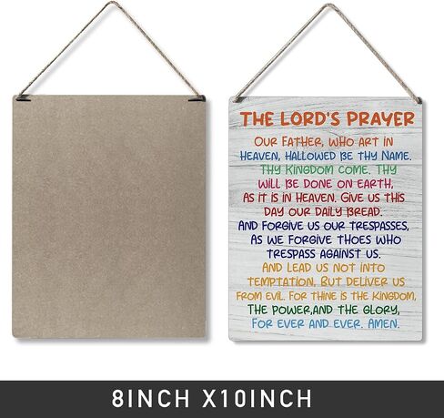 Inspirational Bible Gift Signs the Beatitudes Blessed are the Poor in Spirit for Theirs is the Kingdom of Heaven Wooden Hanging Sign Religious Scripture Art Wall Home Decoration 10 x 8 Inches in Saudi Arabia