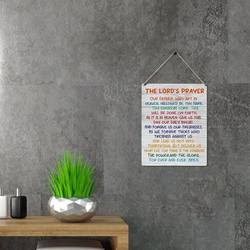Inspirational Bible Gift Signs the Beatitudes Blessed are the Poor in Spirit for Theirs is the Kingdom of Heaven Wooden Hanging Sign Religious Scripture Art Wall Home Decoration 10 x 8 Inches in Saudi Arabia