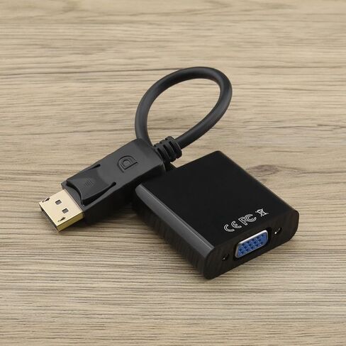 Create idea DisplayPort to VGA Adapter Gold-Plated DP DisplayPort Male to VGA Female Display Monitor Converter Cable Adapter for Computer PC Desktop Laptop Projector in Saudi Arabia